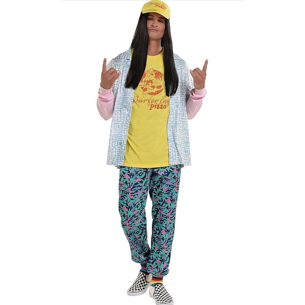 Stranger Things Argyle Deluxe Adult‎ NOVELTY Costume Surfer (4PCS) Small (XS/S)